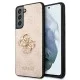 Guess Big Metal Logo Collection Back Case GUHCS21FE4GMGPI priekš Samsung Galaxy S21 FE 5G G990 - Rozā - mākslīgās ādas aizmugures apvalks / bampers-vāciņš Guess Big Metal Logo Collection Back Case GUHCS21FE4GMGPI priekš Samsung Galaxy S21 FE 5G G990 - Rozā - mākslīgās ādas aizmugures apvalks / bampers-vāciņš