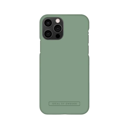 iDeal of Sweden Seamless SS22 Back Case priekš Apple iPhone 12 / 12 Pro - Sage Green - ciets silikona aizmugures apvalks ar iebūvētu metālisku plāksni / bampers-vāciņš iDeal of Sweden Seamless SS22 Back Case priekš Apple iPhone 12 / 12 Pro - Sage Green - ciets silikona aizmugures apvalks ar iebūvētu metālisku plāksni / bampers-vāciņš