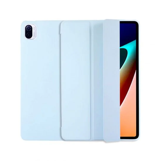 Tech-Protect Smart Case priekš Xiaomi Pad 5 - Gaiši Zils - sāniski atverams maciņš ar magnētu un stendu Tech-Protect Smart Case priekš Xiaomi Pad 5 - Gaiši Zils - sāniski atverams maciņš ar magnētu un stendu