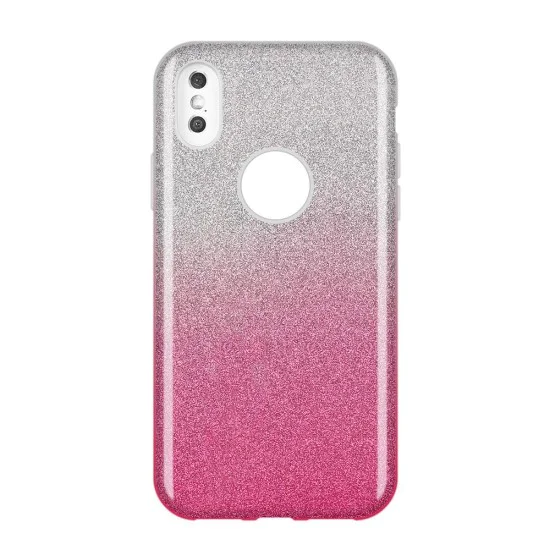 Forcell Shining Case для Samsung Galaxy A13 4G A135 - Прозрачный / Розовый - силиконовая накладка / бампер-крышка Forcell Shining Case для Samsung Galaxy A13 4G A135 - Прозрачный / Розовый - силиконовая накладка / бампер-крышка