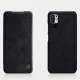NILLKIN Qin Series Card Holder Leather Flip Case priekš Xiaomi Redmi Note 10 Pro - Melns - sāniski atverams maciņš NILLKIN Qin Series Card Holder Leather Flip Case priekš Xiaomi Redmi Note 10 Pro - Melns - sāniski atverams maciņš