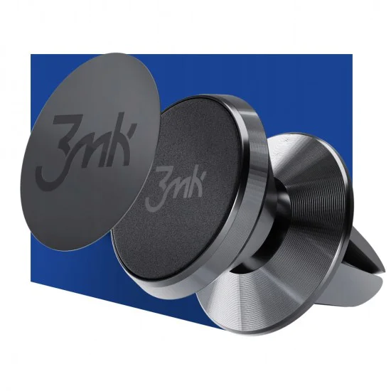 3MK Magnetic Power Air Vent Car Holder - Чёрный - Универсальный авто держатель крепление на решётку вентилятора 3MK Magnetic Power Air Vent Car Holder - Чёрный - Универсальный авто держатель крепление на решётку вентилятора