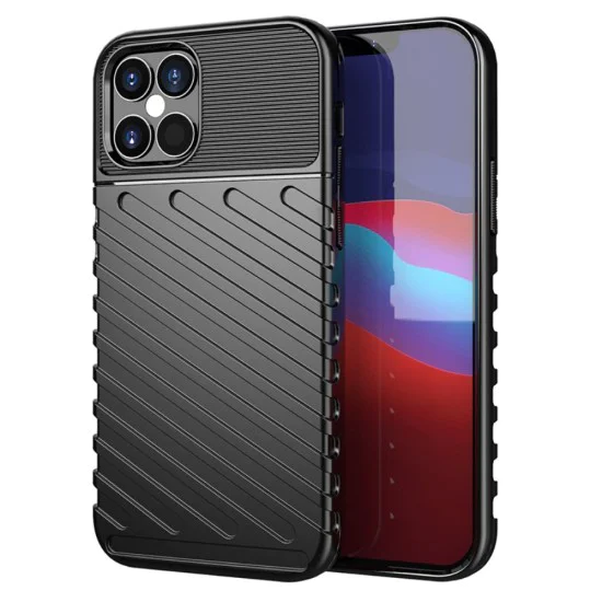 Thunder Series Twill Texture TPU Protector Case для Xiaomi Redmi Note 11 / Note 11S - Чёрный - противоударная силиконовая накладка / бампер-крышка Thunder Series Twill Texture TPU Protector Case для Xiaomi Redmi Note 11 / Note 11S - Чёрный - противоударная силиконовая накладка / бампер-крышка