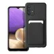 Forcell Card Back Case для Samsung Galaxy A32 5G A326 - Чёрный - силиконовая накладка с кармашком / бампер-крышка Forcell Card Back Case для Samsung Galaxy A32 5G A326 - Чёрный - силиконовая накладка с кармашком / бампер-крышка