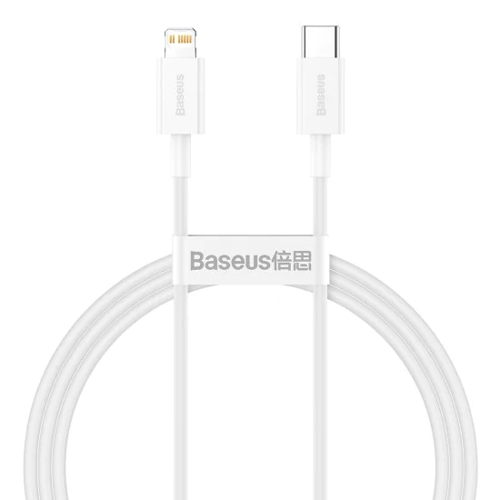 Baseus 1M Superior PD 20W Type-C to Lightning cable - Белый - Apple iPhone / iPad дата кабель / провод для зарядки Baseus 1M Superior PD 20W Type-C to Lightning cable - Белый - Apple iPhone / iPad дата кабель / провод для зарядки