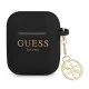 Guess GUA2LSC4EK Silicone Charm 4G Collection Case для Apple Airpods - Чёрный - силиконовый чехол для футляра зарядки беспроводных наушников Guess GUA2LSC4EK Silicone Charm 4G Collection Case для Apple Airpods - Чёрный - силиконовый чехол для футляра зарядки беспроводных наушников