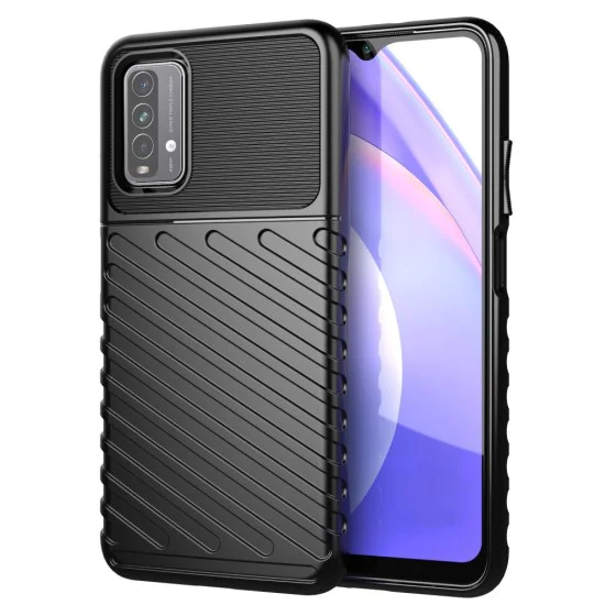 Thunder Series Twill Texture TPU Protector Case для Xiaomi 12 / 12X - Чёрный - противоударная силиконовая накладка / бампер-крышка Thunder Series Twill Texture TPU Protector Case для Xiaomi 12 / 12X - Чёрный - противоударная силиконовая накладка / бампер-крышка