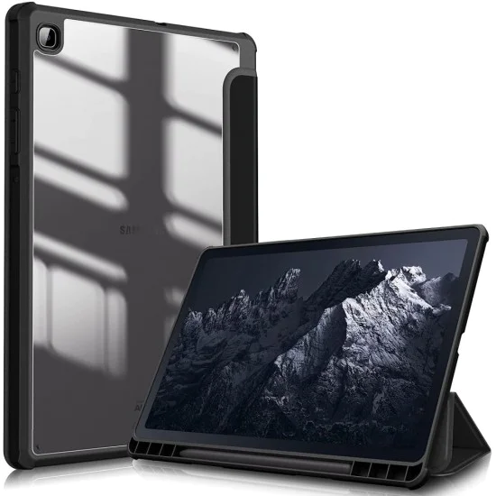 Tech-Protect Hybrid Smart Case для Samsung Galaxy Tab S6 Lite P610 / P613 / P615 / P619 - Чёрный - противоударный чехол-книжка с магнитом и стендом / подставкой Tech-Protect Hybrid Smart Case для Samsung Galaxy Tab S6 Lite P610 / P613 / P615 / P619 - Чёрный - противоударный чехол-книжка с магнитом и стендом / подставкой