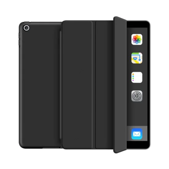 Tech-Protect Smart Case priekš Apple iPad 10.2 (2019 / 2020 / 2021) - Melns - sāniski atverams maciņš ar magnētu un stendu Tech-Protect Smart Case priekš Apple iPad 10.2 (2019 / 2020 / 2021) - Melns - sāniski atverams maciņš ar magnētu un stendu