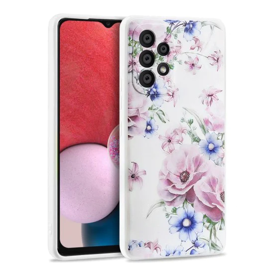 Tech-Protect Bloom Series Back Case для Samsung Galaxy A53 5G A536 - Белый / Цветы - силиконовый чехол-накладка / бампер-крышка Tech-Protect Bloom Series Back Case для Samsung Galaxy A53 5G A536 - Белый / Цветы - силиконовый чехол-накладка / бампер-крышка