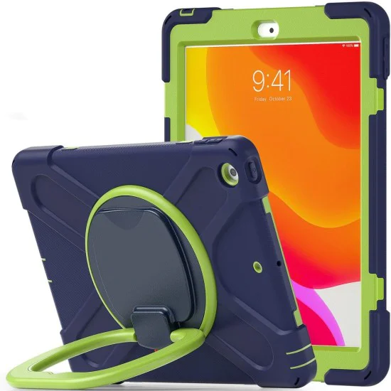 Tech-Protect X-Armor Back Case with Stand для Apple iPad 10.2 (2019 / 2020 / 2021) - Синий / Ярко Зелёный - противоударная силиконовая-пластиковая накладка с подставкой Tech-Protect X-Armor Back Case with Stand для Apple iPad 10.2 (2019 / 2020 / 2021) - Синий / Ярко Зелёный - противоударная силиконовая-пластиковая накладка с подставкой