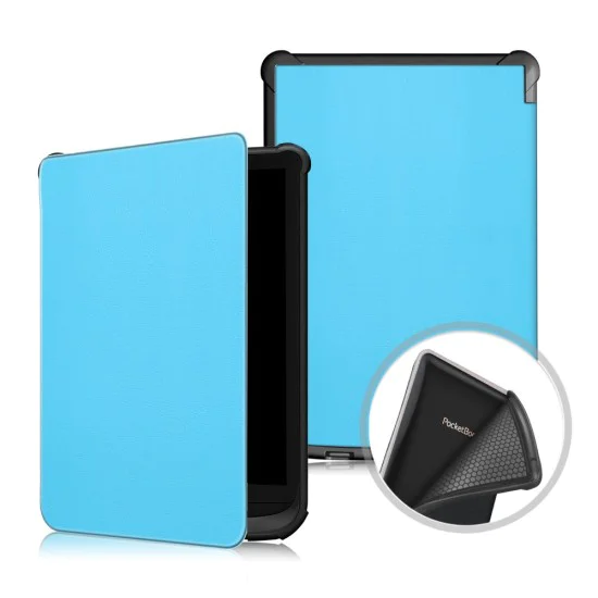 PocketBook Solid Color Case для Basic 4 (606) / Lux 2 (616) / Touch Lux 4 / 5 (627, 628) / Touch HD3 (632) / Color (633) - Голубой - чехол-книжка / обложка из искусственной кожи PocketBook Solid Color Case для Basic 4 (606) / Lux 2 (616) / Touch Lux 4 / 5 (627, 628) / Touch HD3 (632) / Color (633) - Голубой - чехол-книжка / обложка из искусственной кожи