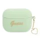 Guess GUAPLSCHSN Silicone Charm Heart Collection Case priekš Apple Airpods Pro - Zaļš - silikona apvalks bezvadu austiņu lādēšanas ierīcei Guess GUAPLSCHSN Silicone Charm Heart Collection Case priekš Apple Airpods Pro - Zaļš - silikona apvalks bezvadu austiņu lādēšanas ierīcei
