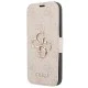 Guess 4G Big Metal Logo Collection Book Case GUBKP13S4GMGPI priekš Apple iPhone 13 mini - Rozā - mākslīgās ādas sāniski atverams maciņš ar stendu Guess 4G Big Metal Logo Collection Book Case GUBKP13S4GMGPI priekš Apple iPhone 13 mini - Rozā - mākslīgās ādas sāniski atverams maciņš ar stendu