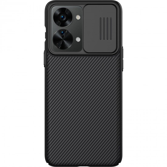Nillkin CamShield Slide Camera Back Hard Case Cover для OnePlus Nord 2T 5G - Чёрный - пластиковая  накладка / бампер с защитным механизмом для камеры