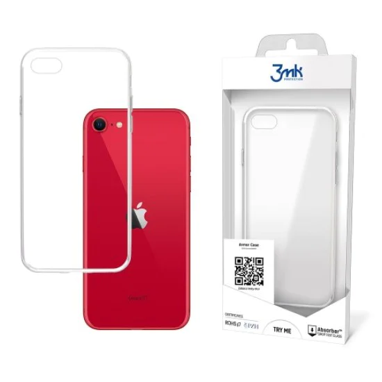 3MK Armor Case для Apple iPhone 7 / 8 / SE2 (2020) / SE3 (2022) - Прозрачный - противоударная силиконовая накладка / бампер-крышка 3MK Armor Case для Apple iPhone 7 / 8 / SE2 (2020) / SE3 (2022) - Прозрачный - противоударная силиконовая накладка / бампер-крышка