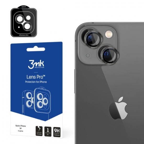 3MK Lens Protection Pro Tempered Glass camera protector для Apple iPhone 14 Plus - Серый - защитное стекло для камеры