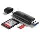 Ugreen CM304 Micro SD / Micro SD Card Reader with USB and Type-C Connectors - Чёрный - устройство для считывания карт пямяти с USB и Type-C выходом Ugreen CM304 Micro SD / Micro SD Card Reader with USB and Type-C Connectors - Чёрный - устройство для считывания карт пямяти с USB и Type-C выходом