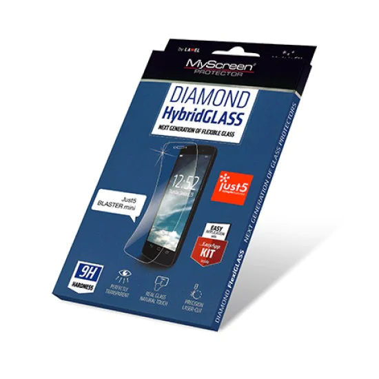 MyScreen Diamond Hybrid Tempered Glass Just5 Blaster mini - Ekrāna Aizsargstikls / Bruņota Stikla Aizsargplēve MyScreen Diamond Hybrid Tempered Glass Just5 Blaster mini - Ekrāna Aizsargstikls / Bruņota Stikla Aizsargplēve