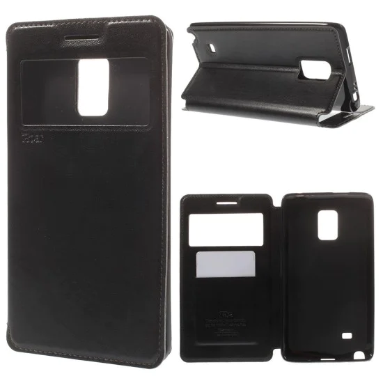 RoarKorea Noble View Samsung Galaxy Note Edge N915 - Melns - sāniski atverams maciņš ar stendu un lodziņu (ādas maks, grāmatiņa, leather book wallet case cover stand) RoarKorea Noble View Samsung Galaxy Note Edge N915 - Melns - sāniski atverams maciņš ar stendu un lodziņu (ādas maks, grāmatiņa, leather book wallet case cover stand)