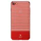 BASEUS Stripe Design Plating PC Hard Phone Cover priekš Apple iPhone 7 / 8 / SE2 (2020) / SE3 (2022) - Sarkans - silikona aizmugures apvalks / bampers-vāciņš BASEUS Stripe Design Plating PC Hard Phone Cover priekš Apple iPhone 7 / 8 / SE2 (2020) / SE3 (2022) - Sarkans - silikona aizmugures apvalks / bampers-vāciņš