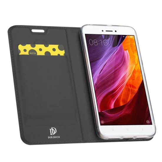 Dux Ducis Skin Pro series priekš Xiaomi Redmi 4X - Tumši Pelēks - sāniski atverams maciņš ar magnētu un stendu (ādas maks, grāmatiņa, leather book wallet case cover stand) Dux Ducis Skin Pro series priekš Xiaomi Redmi 4X - Tumši Pelēks - sāniski atverams maciņš ar magnētu un stendu (ādas maks, grāmatiņa, leather book wallet case cover stand)