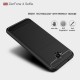 Carbon Fiber Brushed TPU Back Phone Case for Asus Zenfone 4 Selfie ZD553KL - Black - противоударная силиконовая накладка / бампер (крышка чехол, shell cover, bumper)