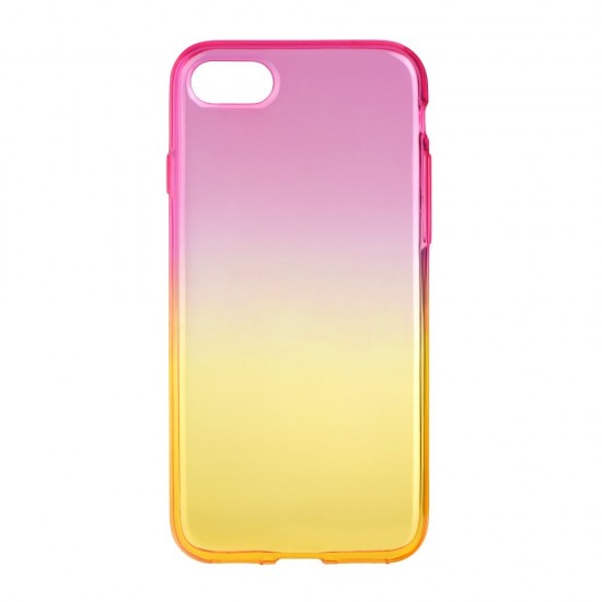Forcell Ombre Case для Huawei Y7 (2017) - Розово / Золотой - силиконовая накладка / бампер (крышка чехол, ultra slim TPU silicone case cover, bumper)