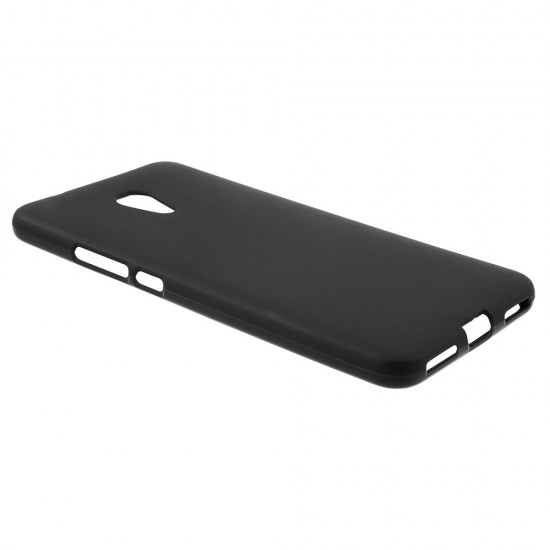 Double-sided Matte TPU Case for Meizu M5s - Black - silikona aizmugures apvalks (bampers, vāciņš, slim TPU silicone case cover, bumper)