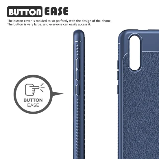 IVSO Gentry Series Leather Coated TPU Phone Case for Huawei P20 - Dark Blue - ādas imitācijas triecienizturīgs silikona aizmugures apvalks (maciņš, bampers, vāciņš, slim cover, bumper, back case) IVSO Gentry Series Leather Coated TPU Phone Case for Huawei P20 - Dark Blue - ādas imitācijas triecienizturīgs silikona aizmugures apvalks (maciņš, bampers, vāciņš, slim cover, bumper, back case)