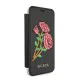 Guess Flower Desire series GUFLBKPXEROBK priekš Apple iPhone X / XS - Melns - sāniski atverams maciņš (ādas maks, grāmatiņa, leather book wallet case cover) Guess Flower Desire series GUFLBKPXEROBK priekš Apple iPhone X / XS - Melns - sāniski atverams maciņš (ādas maks, grāmatiņa, leather book wallet case cover)