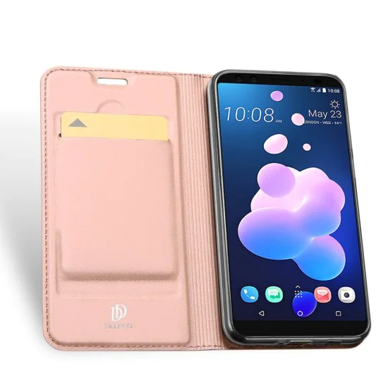 Dux Ducis Skin Pro series priekš HTC U12 Plus - Rozā Zelts - sāniski atverams maciņš ar magnētu un stendu (ādas maks, grāmatiņa, leather book wallet case cover stand) Dux Ducis Skin Pro series priekš HTC U12 Plus - Rozā Zelts - sāniski atverams maciņš ar magnētu un stendu (ādas maks, grāmatiņa, leather book wallet case cover stand)