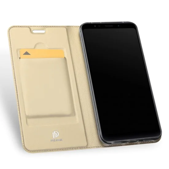 Dux Ducis Skin Pro series для Xiaomi Redmi 5 - Золотистый - чехол-книжка с магнитом и стендом / подставкой (кожаный чехол-книжка, leather book wallet case cover stand) Dux Ducis Skin Pro series для Xiaomi Redmi 5 - Золотистый - чехол-книжка с магнитом и стендом / подставкой (кожаный чехол-книжка, leather book wallet case cover stand)
