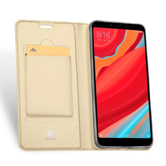 Dux Ducis Skin Pro series для Xiaomi Redmi S2 - Золотистый - чехол-книжка с магнитом и стендом / подставкой (кожаный чехол-книжка, leather book wallet case cover stand) Dux Ducis Skin Pro series для Xiaomi Redmi S2 - Золотистый - чехол-книжка с магнитом и стендом / подставкой (кожаный чехол-книжка, leather book wallet case cover stand)