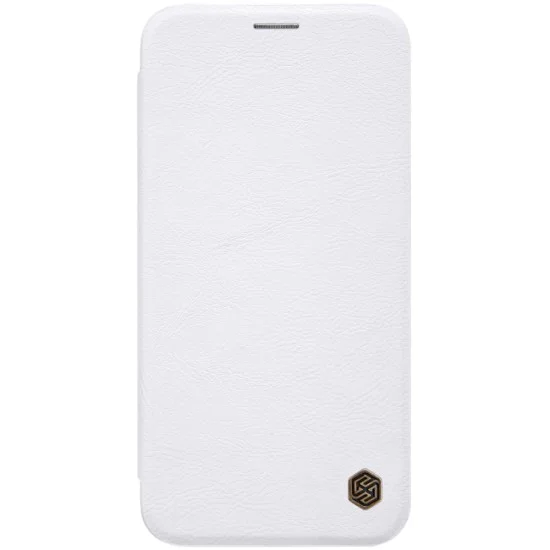 NILLKIN Qin Series Card Holder Leather Flip Case priekš Apple iPhone XS Max - Balts - sāniski atverams maciņš (ādas maks, grāmatiņa, leather book wallet case cover) NILLKIN Qin Series Card Holder Leather Flip Case priekš Apple iPhone XS Max - Balts - sāniski atverams maciņš (ādas maks, grāmatiņa, leather book wallet case cover)