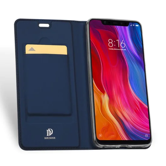 Dux Ducis Skin Pro series для Xiaomi Mi 8 - Синий - чехол-книжка с магнитом и стендом / подставкой (кожаный чехол-книжка, leather book wallet case cover stand) Dux Ducis Skin Pro series для Xiaomi Mi 8 - Синий - чехол-книжка с магнитом и стендом / подставкой (кожаный чехол-книжка, leather book wallet case cover stand)