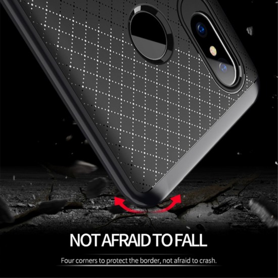 IPAKY 2-Piece PC Frame and TPU Phone Case priekš Xiaomi Mi 8 - Melns - silikona ar plastikas rāmi aizmugures apvalks (bampers, vāciņš, TPU silicone cover, bumper shell)