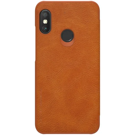 NILLKIN Qin Series Card Holder Leather Flip Case priekš Xiaomi Mi A2 Lite / Redmi 6 Pro - Brūns - sāniski atverams maciņš (ādas maks, grāmatiņa, leather book wallet case cover) NILLKIN Qin Series Card Holder Leather Flip Case priekš Xiaomi Mi A2 Lite / Redmi 6 Pro - Brūns - sāniski atverams maciņš (ādas maks, grāmatiņa, leather book wallet case cover)