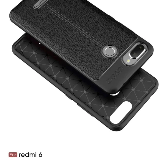 Litchi Skin PU Leather Coated TPU Mobile Phone Case for Xiaomi Redmi 6 - Melns - ādas imitācijas triecienizturīgs silikona aizmugures apvalks (maciņš, bampers, vāciņš, slim cover, bumper, back case) Litchi Skin PU Leather Coated TPU Mobile Phone Case for Xiaomi Redmi 6 - Melns - ādas imitācijas triecienizturīgs silikona aizmugures apvalks (maciņš, bampers, vāciņš, slim cover, bumper, back case)