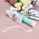 Usams US-ZB014 Lightning cable Selfie Stick statīvs - Tirkīzs - Selfie monopod Teleskopisks stiprinājuma statīvs