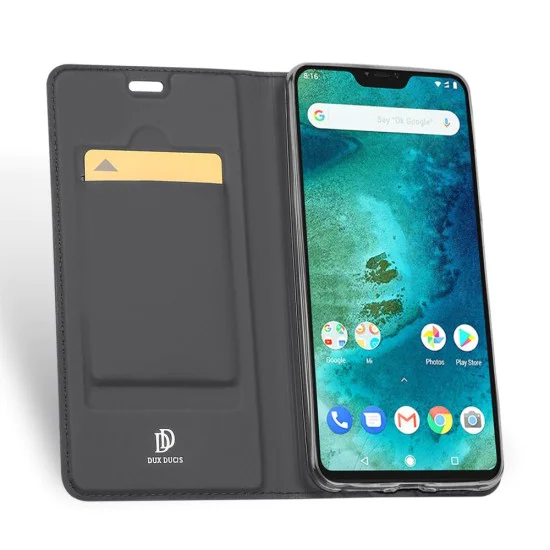 Dux Ducis Skin Pro series priekš Xiaomi Redmi Note 6 Pro - Tumši Pelēks - sāniski atverams maciņš ar magnētu un stendu (ādas maks, grāmatiņa, leather book wallet case cover stand) Dux Ducis Skin Pro series priekš Xiaomi Redmi Note 6 Pro - Tumši Pelēks - sāniski atverams maciņš ar magnētu un stendu (ādas maks, grāmatiņa, leather book wallet case cover stand)