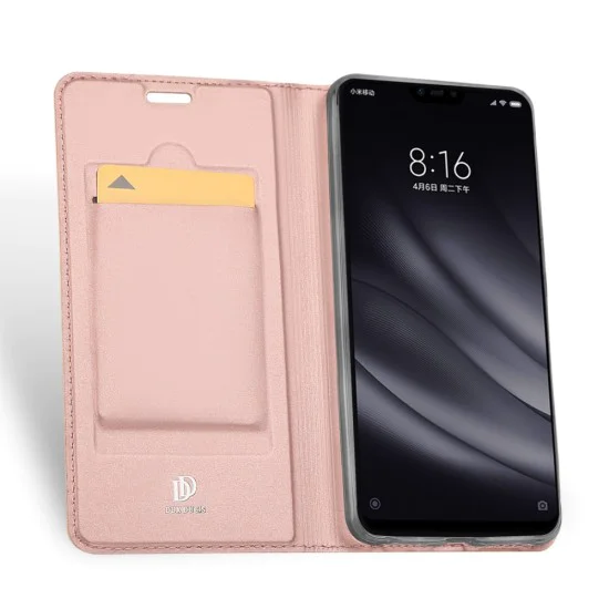 Dux Ducis Skin Pro series для Xiaomi Mi 8 Lite - Розовое Золото - чехол-книжка с магнитом и стендом / подставкой (кожаный чехол-книжка, leather book wallet case cover stand) Dux Ducis Skin Pro series для Xiaomi Mi 8 Lite - Розовое Золото - чехол-книжка с магнитом и стендом / подставкой (кожаный чехол-книжка, leather book wallet case cover stand)