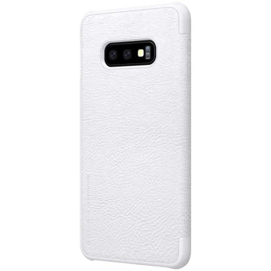 NILLKIN Qin Series Leather Flip Case priekš Samsung Galaxy S10e / S10e EE G970 - Balts - sāniski atverams maciņš (ādas maks, grāmatiņa, leather book wallet case cover) NILLKIN Qin Series Leather Flip Case priekš Samsung Galaxy S10e / S10e EE G970 - Balts - sāniski atverams maciņš (ādas maks, grāmatiņa, leather book wallet case cover)