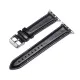 Top Layer Crazy Horse Texture Cowhide Leather Watch Band для Apple Watch 42 / 44 / 45 mm / Ultra 49 mm - Чёрный - ремешок для часов из натуральной кожи Top Layer Crazy Horse Texture Cowhide Leather Watch Band для Apple Watch 42 / 44 / 45 mm / Ultra 49 mm - Чёрный - ремешок для часов из натуральной кожи