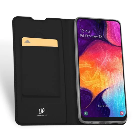 Dux Ducis Skin Pro series для Samsung Galaxy A50 / A50 EE A505 / A30s A307 - Черный - чехол-книжка с магнитом и стендом / подставкой (кожаный чехол-книжка, leather book wallet case cover stand) Dux Ducis Skin Pro series для Samsung Galaxy A50 / A50 EE A505 / A30s A307 - Черный - чехол-книжка с магнитом и стендом / подставкой (кожаный чехол-книжка, leather book wallet case cover stand)