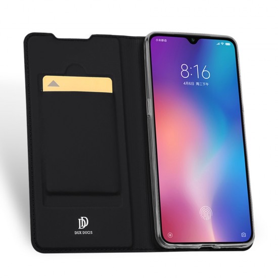 Dux Ducis Skin Pro series для Xiaomi Mi 9 - Черный - чехол-книжка с магнитом и стендом / подставкой (кожаный чехол-книжка, leather book wallet case cover stand)