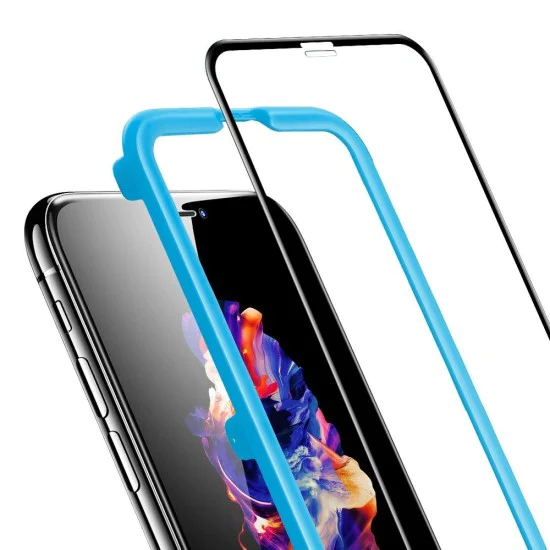 ESR 5D Full Coverage Full Glue (with Frame) Tempered Glass protector priekš Apple iPhone 11 Pro / X / XS - Melns - Ekrāna Aizsargstikls / Bruņota Stikla Aizsargplēve ESR 5D Full Coverage Full Glue (with Frame) Tempered Glass protector priekš Apple iPhone 11 Pro / X / XS - Melns - Ekrāna Aizsargstikls / Bruņota Stikla Aizsargplēve