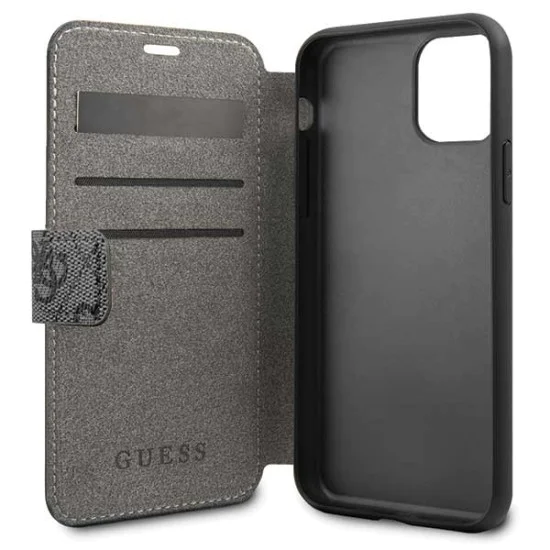 Guess 4G series GUFLBKSN654GG для Apple iPhone 11 Pro Max - Тёмно Серый - чехол-книжка со стендом / подставкой Guess 4G series GUFLBKSN654GG для Apple iPhone 11 Pro Max - Тёмно Серый - чехол-книжка со стендом / подставкой