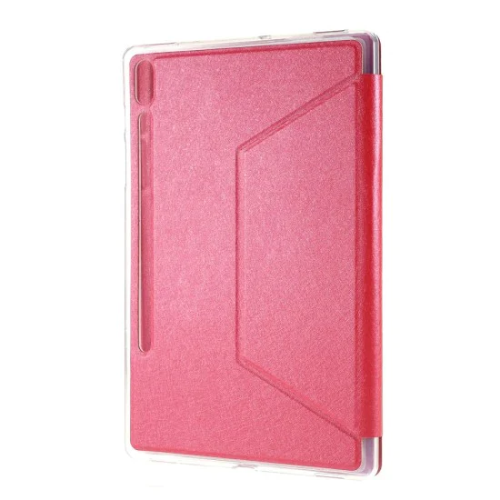 Silk Texture Stand Leather Tablet Protective Case для Samsung Galaxy Tab S6 T860 / T865 - Красный - чехол-книжка со стендом / подставкой Silk Texture Stand Leather Tablet Protective Case для Samsung Galaxy Tab S6 T860 / T865 - Красный - чехол-книжка со стендом / подставкой