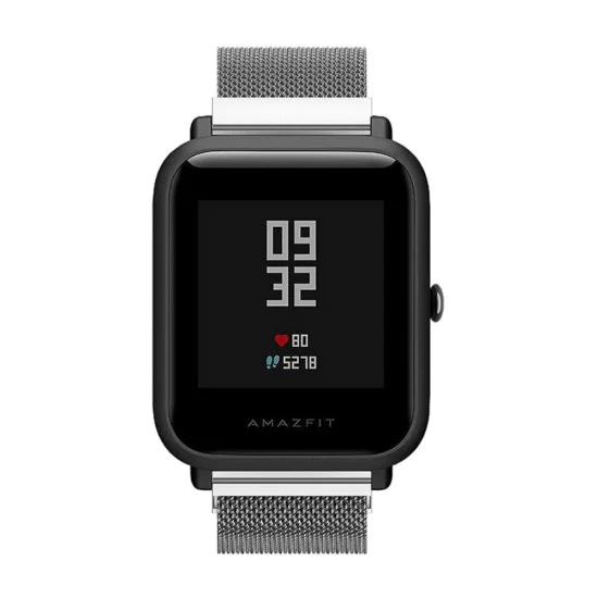 20mm Magnetic Milanese Stainless Steel Woven Smart Watch Strap - Серебристый - ремешок для часов на магните из нержавеющей стали для умных часов 20mm Magnetic Milanese Stainless Steel Woven Smart Watch Strap - Серебристый - ремешок для часов на магните из нержавеющей стали для умных часов